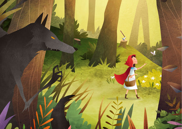 Red Riding Hood | Mark Bird Illustration