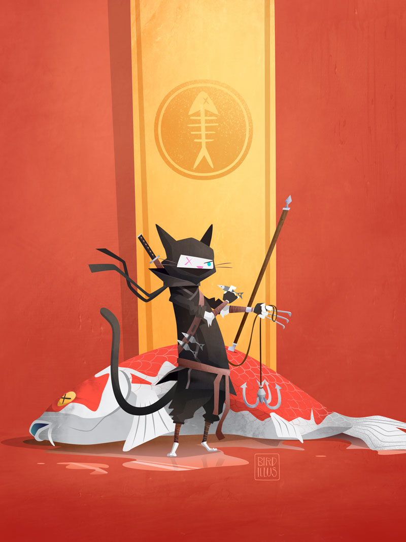 Ninja Cat - Character Design Challenge