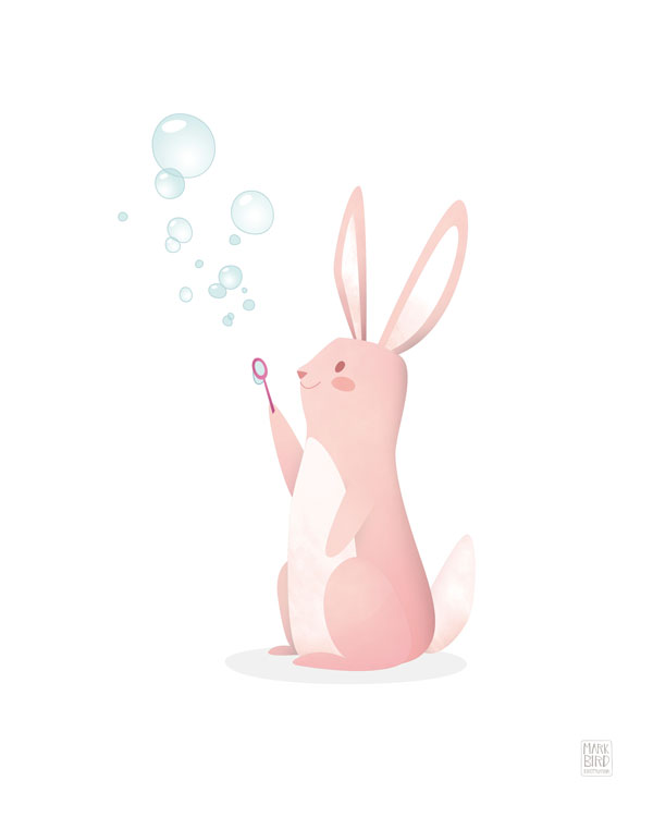 Nursery Bunny - Children's Print Illustration